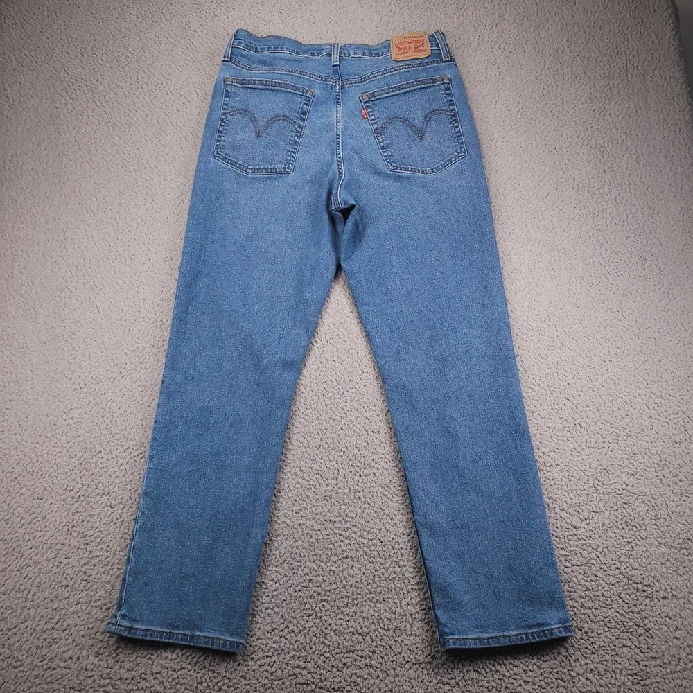 LEVIS Jeans Size 31 Wedgie Straight High Rise Button Fly Stretch Denim